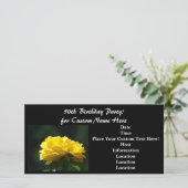 Fête du 50e anniversaire ! Invitations Rose jaune (Debout devant)