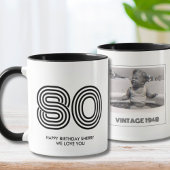 Fête du 80e anniversaire Favoriser la Mug de l'ann