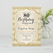 Fête du 80e anniversaire - Gold Invitation (Debout devant)