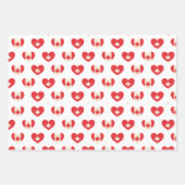 Fête du Canada 1er juillet Feuille d'érable, Coeur (Devant)