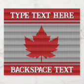 Fête du Canada Bière Étiquette Custom Canada Liquo (Étiquettes simples)