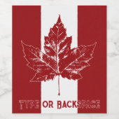 Fête du Canada Bière Étiquette Custom Canada Liquo (Étiquettes simples)