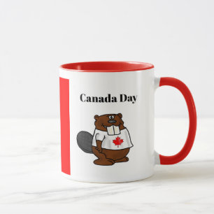 Fête du Canada Cute Beaver Mug