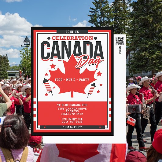 Fête du Canada Fête Fête du Canada Invitation
