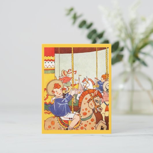 Fête du Carousel Merry-Go-Round INVITATIONS D'Anni (Debout devant)