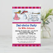 Fête du Dadchelor - Invitations De Douche Du Cute  (Debout devant)