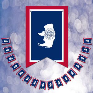 Fête du Drapeau du Wyoming, bannières de bottes /