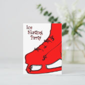 fête du patinage sur glace invitation paisley (Debout devant)