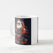 Fête du Père Noël tactique Café Mug (Devant gauche)