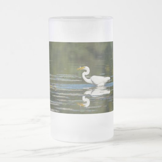 Fête du poisson d'aigrettes Mug congelé (Centre)