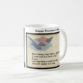 Fête du Président Lincoln Mug patriotique (Devant droit)