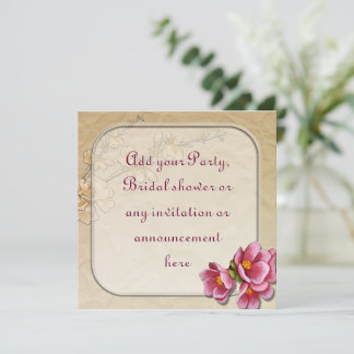 Fête du printemps ou invitation polyvalente