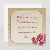 Fête du printemps ou invitation polyvalente (Devant / Derrière)