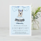 Fête du pull Hanoukka | Funny Invitation Llama (Debout devant)