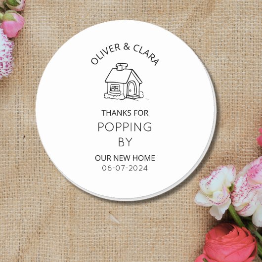 Fête du réchauffement de la maison merci étiquette