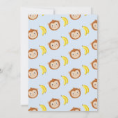 Fête du singe Anniversaire Swing Sur Invitation Bl (Dos)