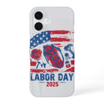 Fête du Travail 2025 Sports iPhone 16 Coque - Trav