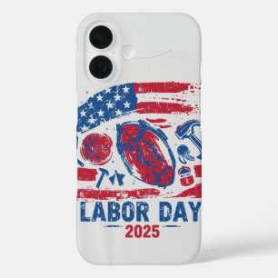 Fête du Travail 2025 Sports iPhone 16 Coque - Trav