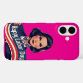 Fête du Travail iPhone 16 Coque - Cadeau patriotiq (Verso (horizontal))