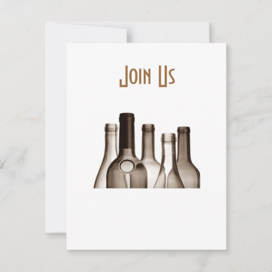 FÊTE DU VIN POUR LES ADULTES DE TOUTE INVITATION À (Devant)