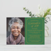 FÊTE ÉLÉGANTE DE LA VIE INVITATION FUNÉRALE (Debout devant)