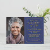 FÊTE ÉLÉGANTE DE LA VIE INVITATION FUNÉRALE (Debout devant)