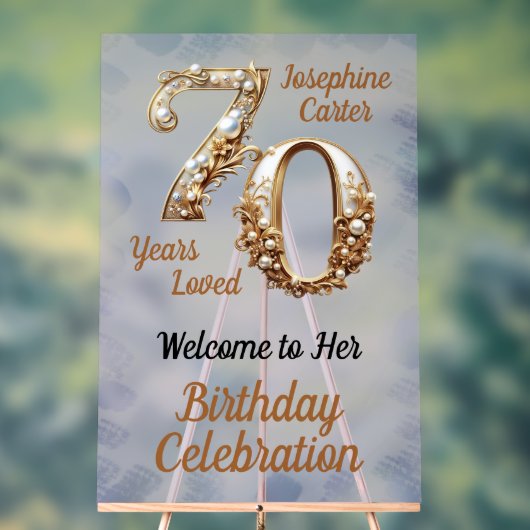 Fête élégante pour 70e anniversaire (Neutre)