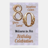 Fête élégante pour 80 ans (Recto)