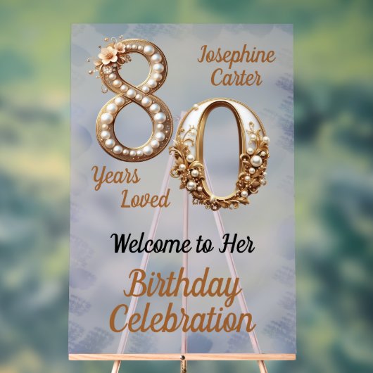 Fête élégante pour 80 ans (Neutre)