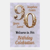 Fête élégante pour 90e anniversaire (Recto)