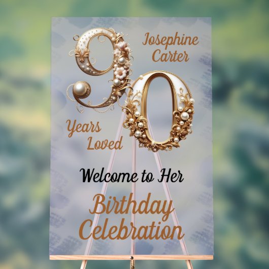 Fête élégante pour 90e anniversaire (Neutre)