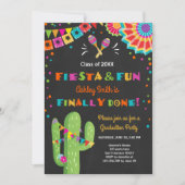 Fête et Fun Graduation Invitation soirée mexicaine (Devant)