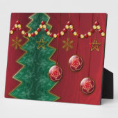 Fête factice Plaque photo de Noël (Côté)