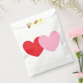 Fête Favoriser Sacs avec Coeurs rose et rouge (Scellé)