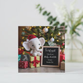 Fête fériée Noël grossesse faire-part (Debout devant)