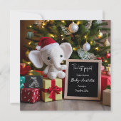 Fête fériée Noël grossesse faire-part (Devant)