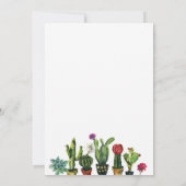 Fête Fête de l'mariée Fiesta Cactus Invitation mex (Dos)