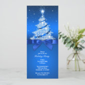 Fête Fête Fête Fête Bleue Élégante Invitation (Debout devant)