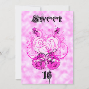 Fête fille Sweet 16 Anniversaire Invitation