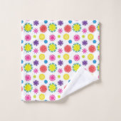 Fête fleurie colorée de jardin (Gant de toilette)