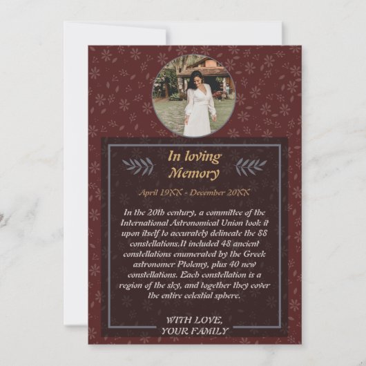 Fête Florale de la vie Invitation - Digital Te (Devant)