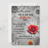 Fête Florale des morts Invitation de la fête d'Hal (Dos)