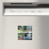 Fête Florida Carré Magnet 4 photos (In Situ (Lave-vaisselle))