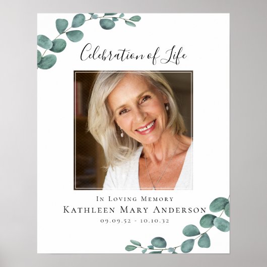 Fête funéraire de la vie Affiche de bienvenue phot (Devant)