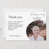 Fête funéraire moderne célébration de la vie carte (Devant)