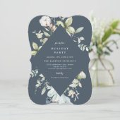 Fête Géométrique des baies d'hiver Invitation (Debout devant)