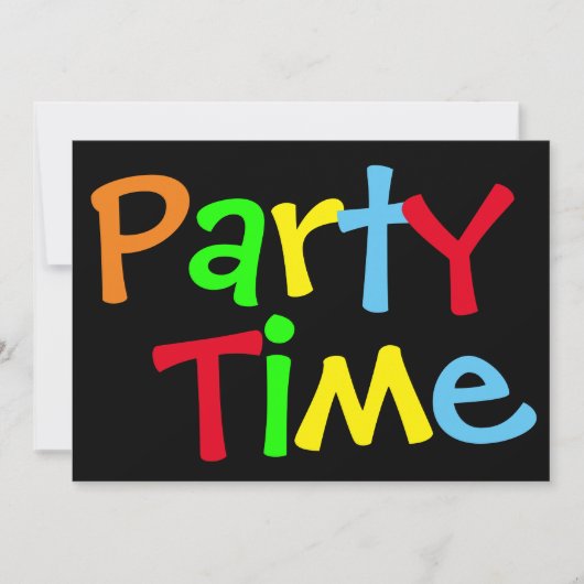 Fête Heure Anniversaire Photo Invitation (Devant)