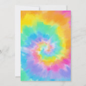 Fête Heure Tie Dye Anniversaire Invitation (Dos)