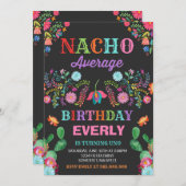 Fête Invitation Anniversaire Nacho Moyenne Fête (Devant / Derrière)