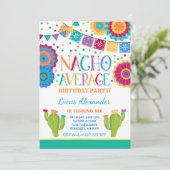 Fête Invitation Anniversaire Nacho Moyenne Fête (Debout devant)